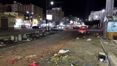 إخلاء سوق التهريب من الباعة الجائلين ونقلهم لسوق السلام بمطروح