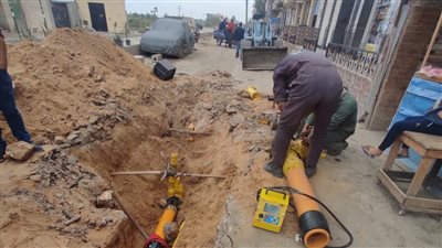 السيطرة على كسر ماسورة غاز بحي غرب سوهاج دون خسائر