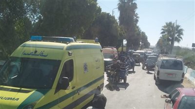 مصرع شخصين وإصابة 6 في حادثين بالفيوم