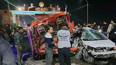 تفاصيل مصرع طالبين بكلية الطب في حادث تصادم سيارتين بالشرقية | بث مباشر