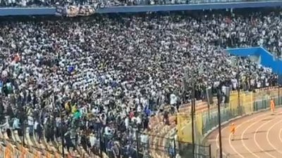 تشجيع وهتاف هستيري لجماهير الزمالك في مباراة شباب بلوزداد بدوري أبطال إفريقيا | بث مباشر