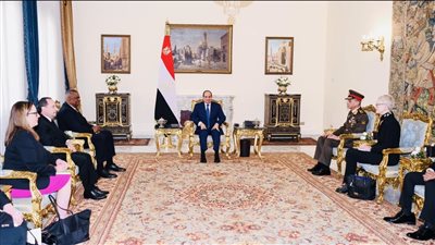لتحقيق التهدئة في الأراضي الفلسطينية.. تفاصيل لقاء الرئيس السيسي بوزير الدفاع الأمريكي | بث مباشر 