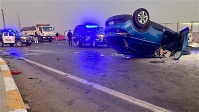 مصرع تلميذ وإصابة 11 شخصًا في حادث أعلى طريق أسيوط الغربي